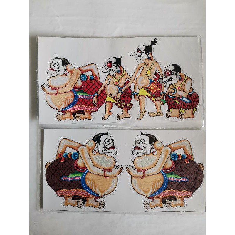 CUTTING STICKER WAYANG PUNOKAWAN SEMAR BAGONG PETRUK GARENG