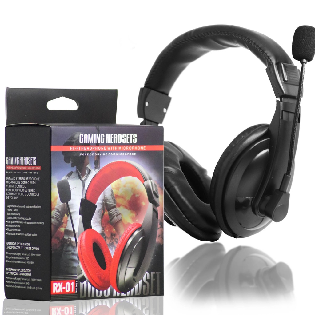Headset Game Gaming Murah / Earphone / Headphone Over Ear With Microphone - RX-01 | SY830 | SY850 | G10