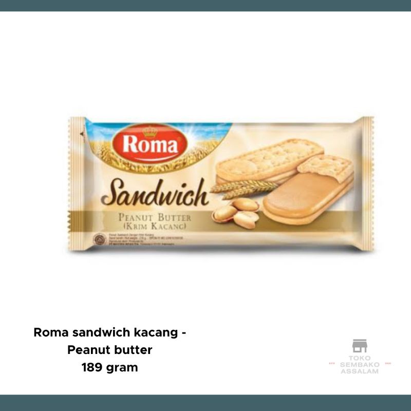 

roma sandwich kacang 189 gram / sandwich peanut butter