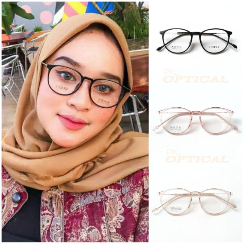 PAKET LENSA MINUS | Frame Kacamata 3057 | Frame Kacamata Cewek | Kaca Mata Minus
