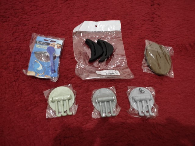 3 Branch Hook / Gantungan Kait Tempel Cantolan Baju Spatula Lap Handuk Aksesoris Kamar Mandi