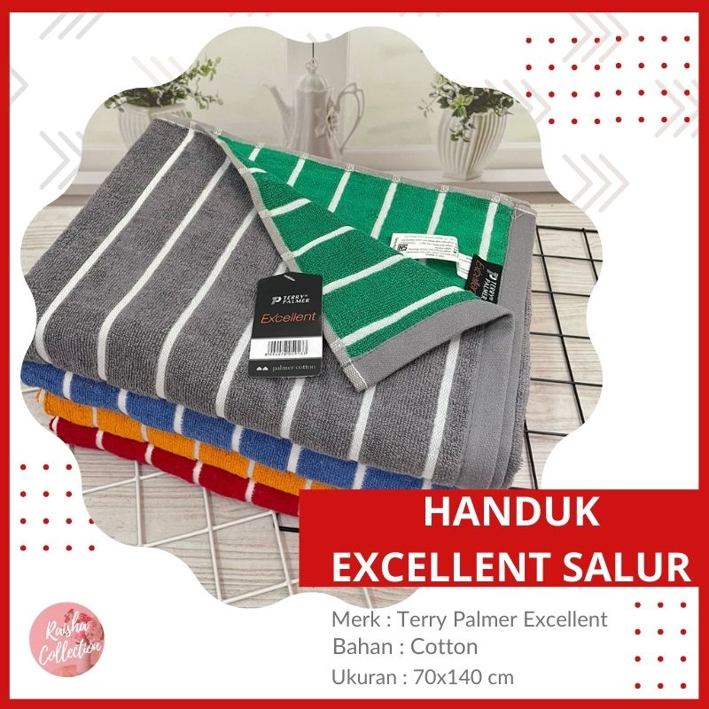 RC Terry Palmer Handuk Mandi Dewasa Excellent Salur Ukuran Jumbo 70x140 cm