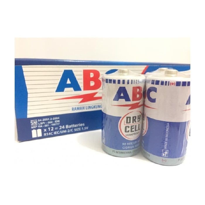 Baterai ABC Tanggung  Tipe C 2 pcs
