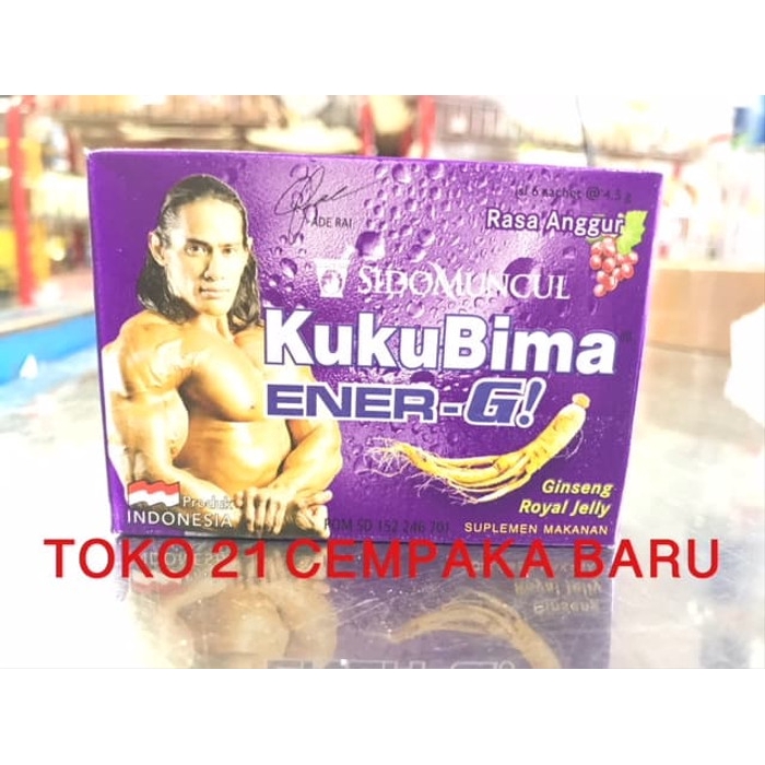 KUKU BIMA ANGGUR 1 BOX isi 6 SACHET | KukuBima Suplemen Stamina Energi