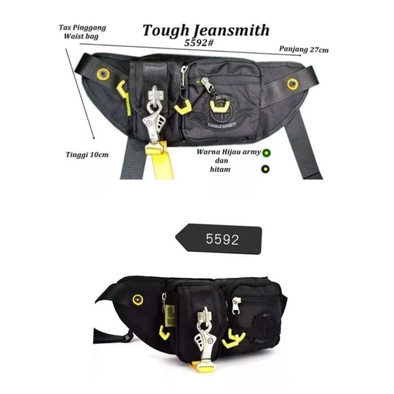 Tas pinggang Tough army Original Tas Model waistbag pria army super quality 5592