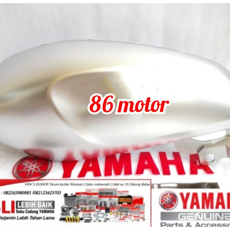 COVER TANGKI KIRI XSR 155 SILVER ORIGINAL YAMAHA
