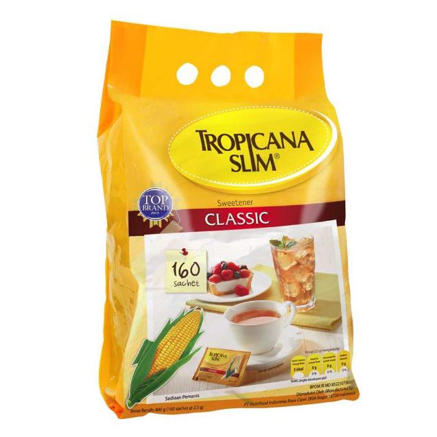 

GULA DIET TROPICANA SLIM CLASSIC 160/ STEVIA 100/ DIABTX 150 SACHET