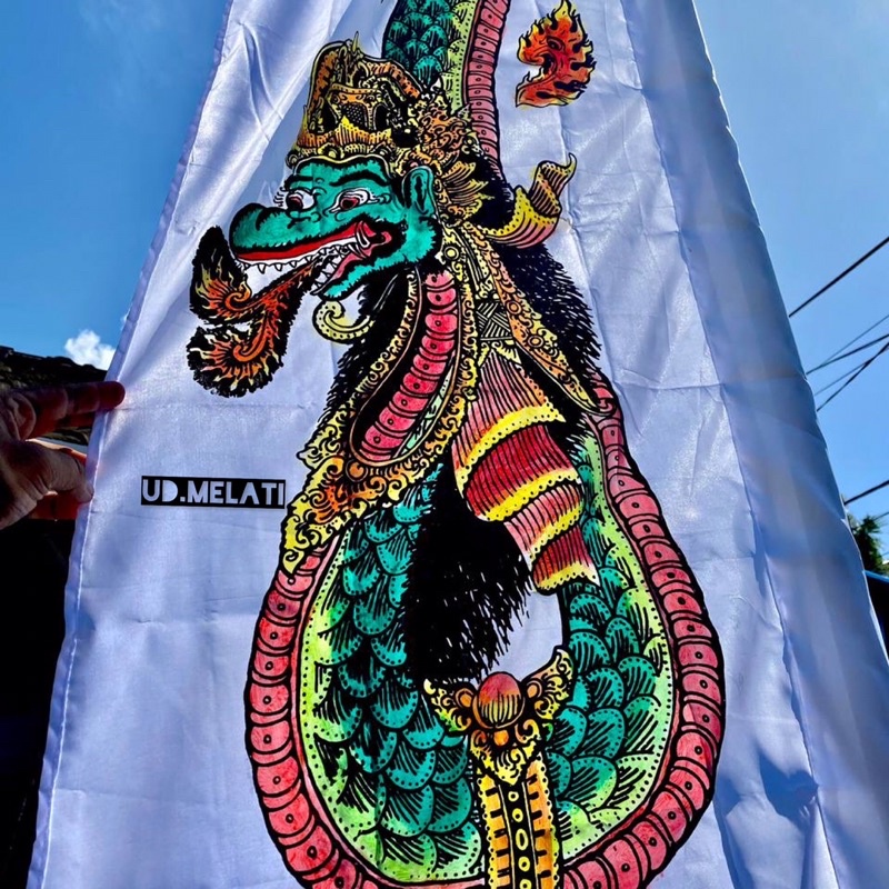 umbul umbul bali motif naga