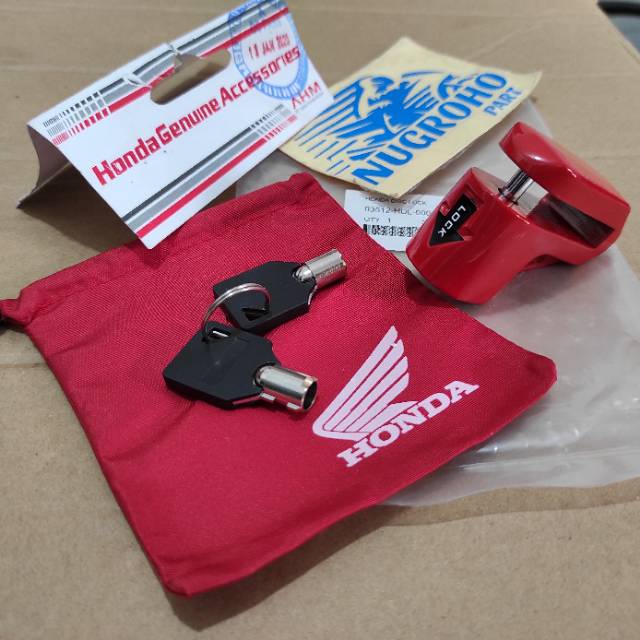 Gembok Cakram HONDA DISC LOCK Original Honda