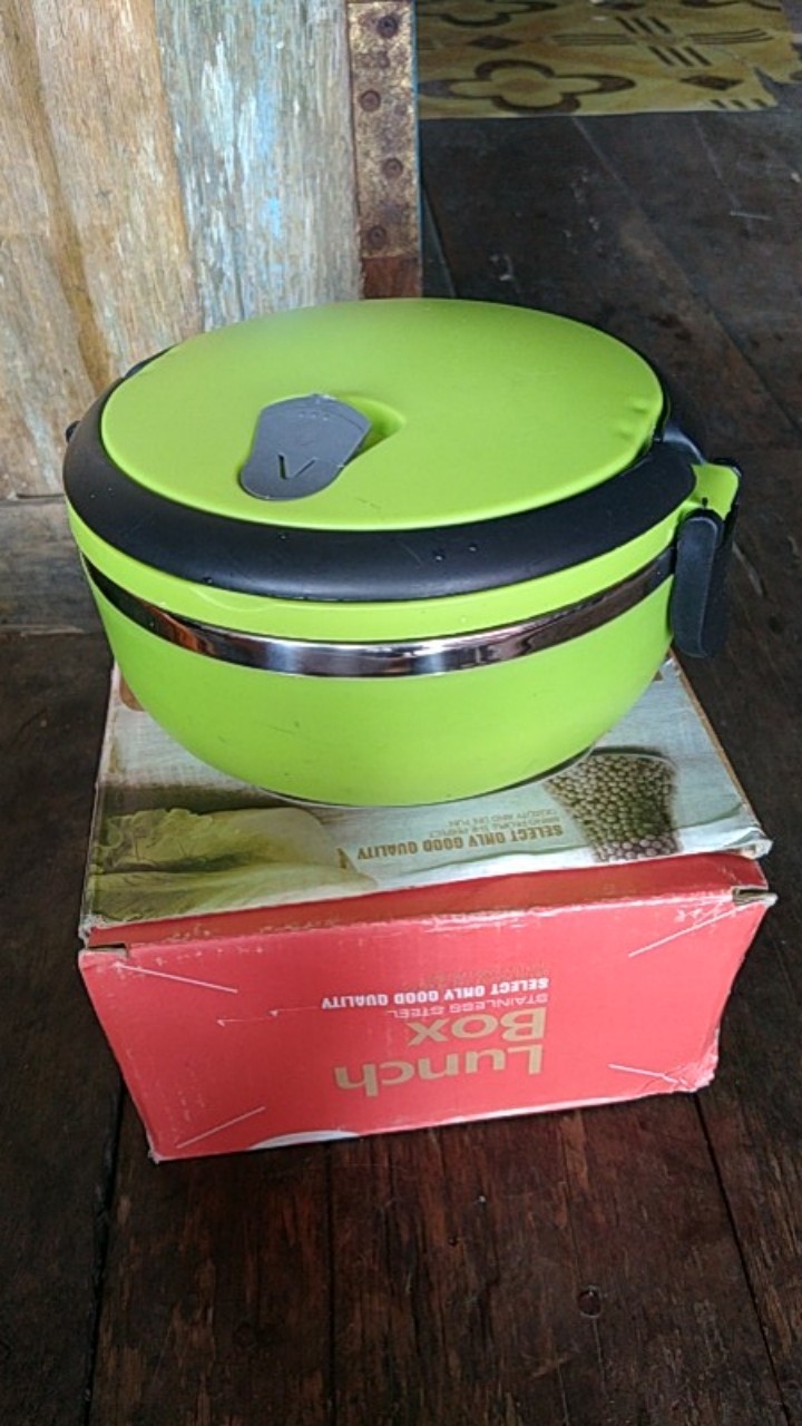 Rantang Lunch Box Stainless Steel Polos 1 Susun