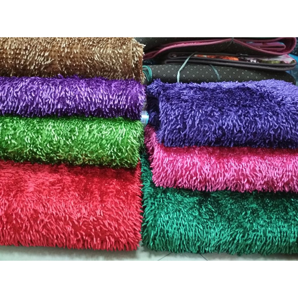 Karpet Cendol GLOSSY besar 150x200 Anti Slip/ microfiber / 200x150 / karpet Kilap / Doormart