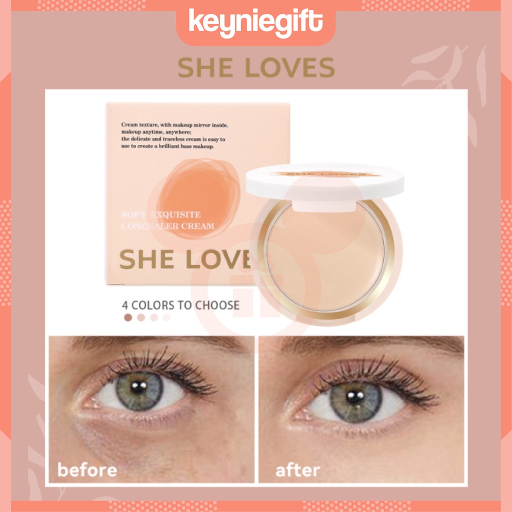 She Loves Concealer Cream Soft Exquisite 4 Colors Original Sheloves SL026