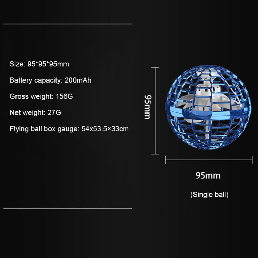 Mainan Drone Spinner Terbang Dioperasikan Dengan Tangan Untuk Anak / Dewasa