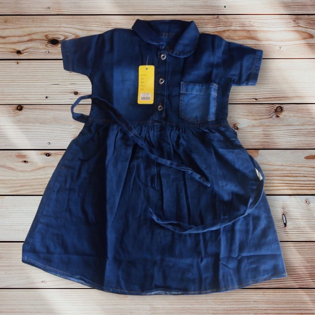 (COD) Baju Dress Dres anak Jeans / Tunik / Atasan Usia 1-5 Tahun
