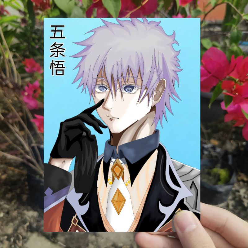 

JUJUTSU KAISEN X GENSHIN IMPACT ANIME ARTPRINT A6/A5 PAPER MERCHANDISE KERTAS GANTENG