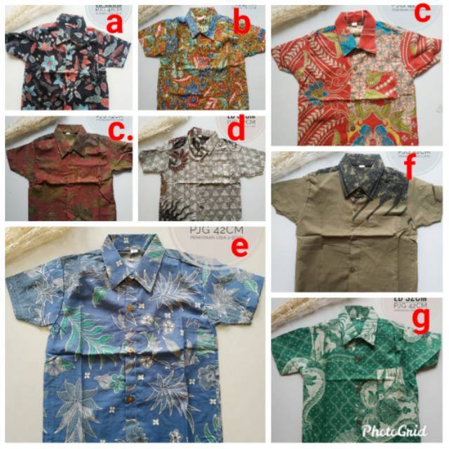 kemeja anak/kemeja batik/kemeja batik solo/baju anak laki laki/blouse anak/atasan anak/