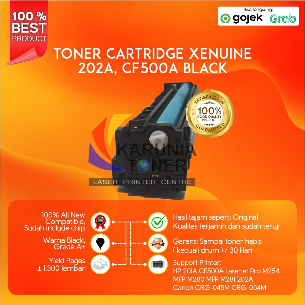 Toner Cartridge Xenuine Compatible CF500A CF501A CF502A CF503A 202A M254 M280 M281