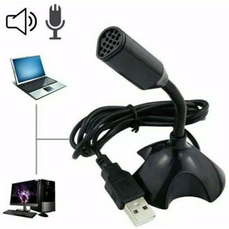 KEBIDU Microphone Meja USB Stereo Audio Output Buat Zoom Meeting Original