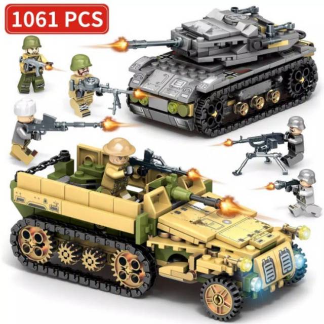 Bricks Lego Tank Battle World War
