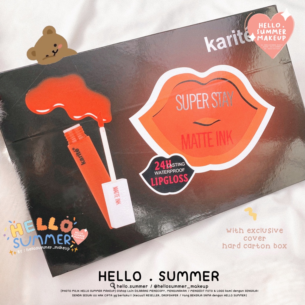 𝐌𝐀𝐓𝐓𝐄 𝐋𝐈𝐏𝐒𝐓𝐈𝐂𝐊 - Karite Super Stay Matte Ink Lipstick Matte Lipstick Full Coverage 5ml