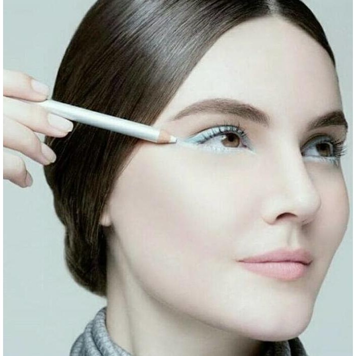 Wardah Eyeliner Pencil Black White Eye Liner Pensil Hitam Putih Baru