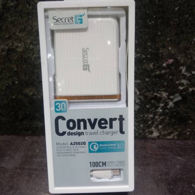 Adaptor Charger Fast Charger Android Secret G A2502Q USB Charger Adapter QC3.0 For APPLE, iPhone