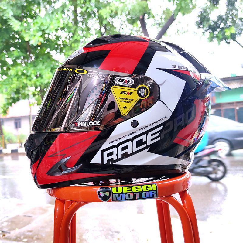 flat visor gm race pro + stiker VISOR