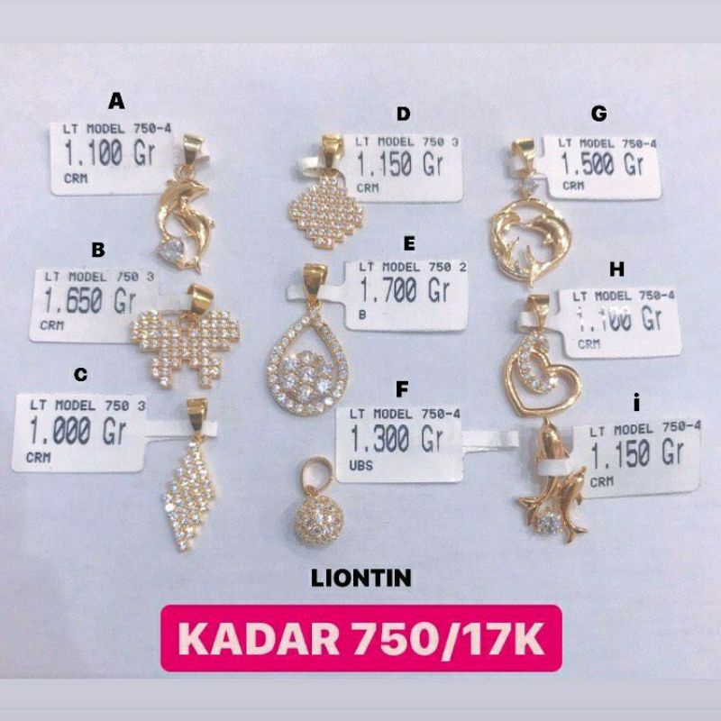 Liontin Emas Asli - Liontin Emas Kadar 750 - Toko Emas - Toko Mas asli - Perhiasan Liontin Emas