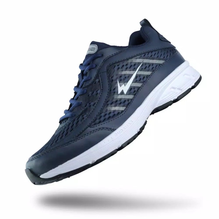 Sepatu Eagle Chameleon Shoes Running Navy White Original Only Limited