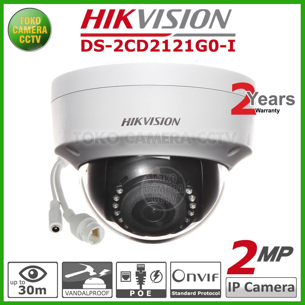 IP CAMERA 2MP INDOOR HIKVISION DS-2CD2121G0-I