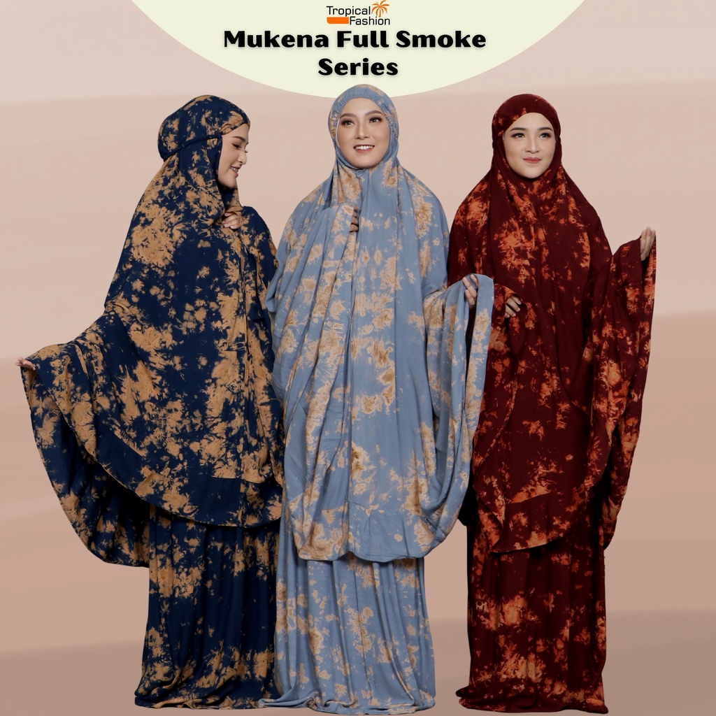 Mukena Bali Full Smoke Super Jumbo Untuk Dewasa Dan Remaja Bahan Rayon Janger Murah dan Terbaru