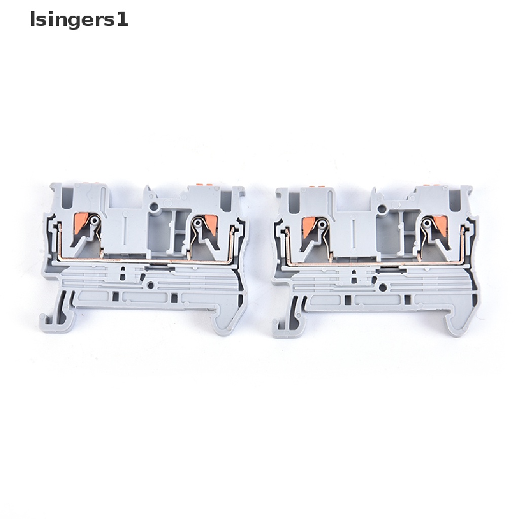 (lsingers1) 10pcs Din Rail Terminal Block PT-2.5 Tanpa Sekrup