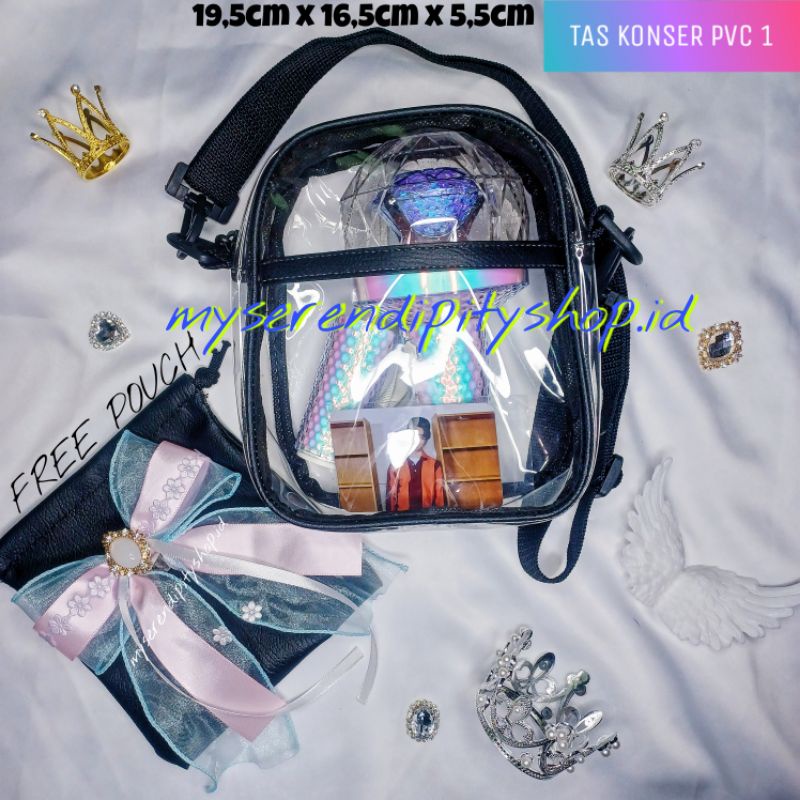 TAS KONSER PVC | TAS TRANSPARANT | TAS SELEMPANG TRANSPARANT