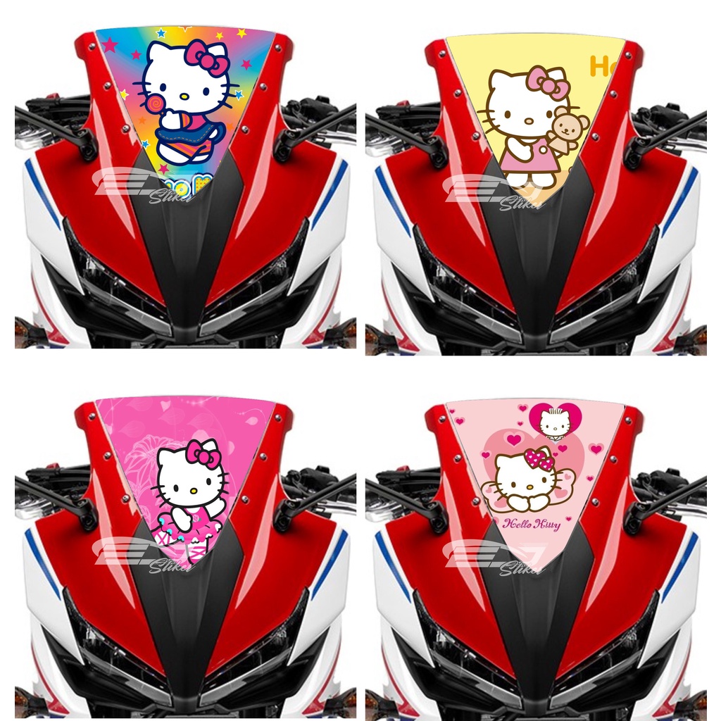 STIKER WINDSHIELD VISOR PCX / STIKER MICA DEPAN PCX / STIKER TAMENG PCX / STIKER PCX KARAKTER HK MER
