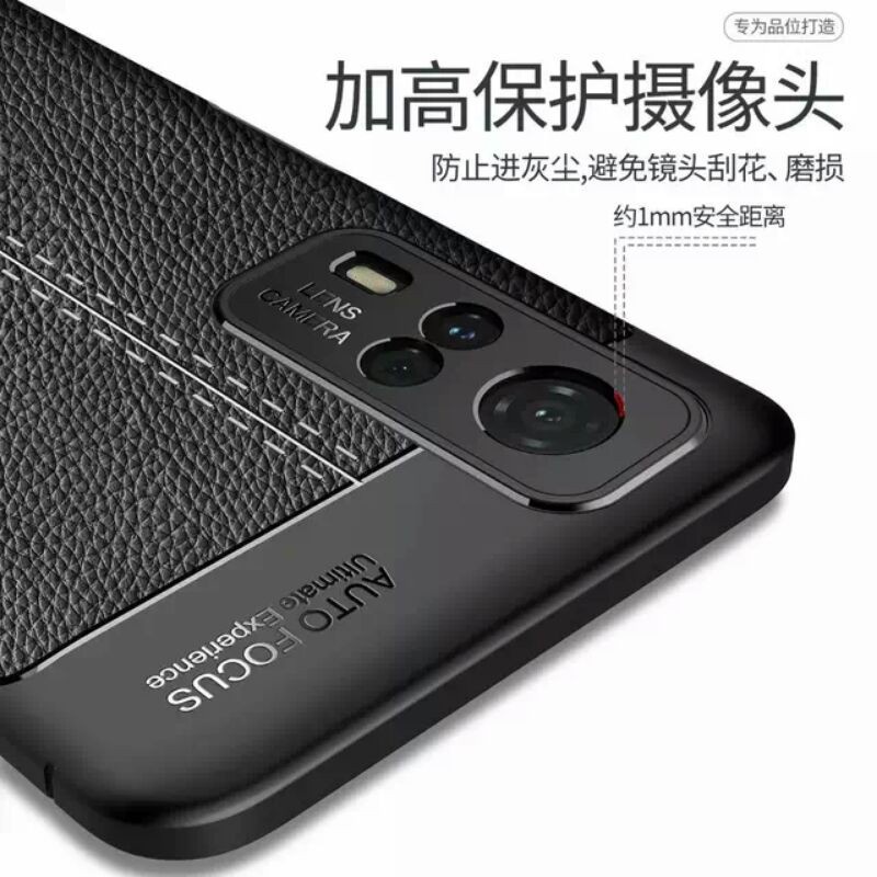 Autofocus Vivo Y53s Y51A Y51 2020 Softcase Hitam Silikon Case Lentur