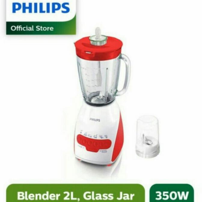 Philips Blender Hr 2116 Hr2116 Kaca Promo Murah - Merah