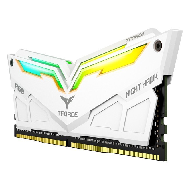 Team T-Force Night Hawk DDR4 3200Mhz 2X16GB RGB2 LED - White