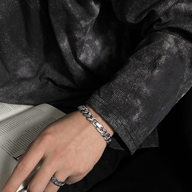 Titanium Steel Buckle Bracelet Accessories Trendy Hip-hop