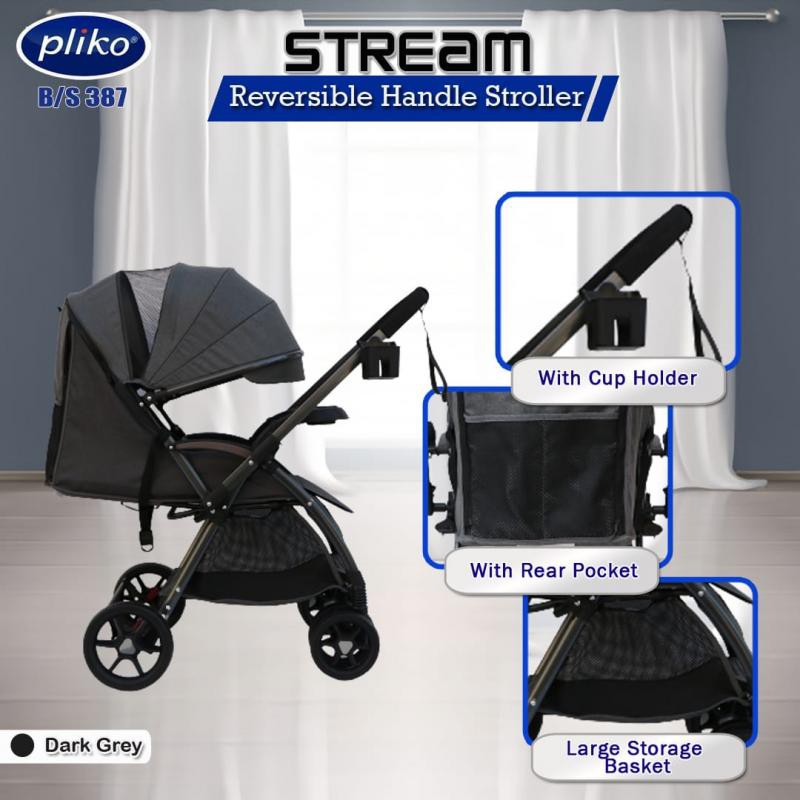 stroller pliko stream pk 387 kereta bayi pliko stream bisa hadap ibu