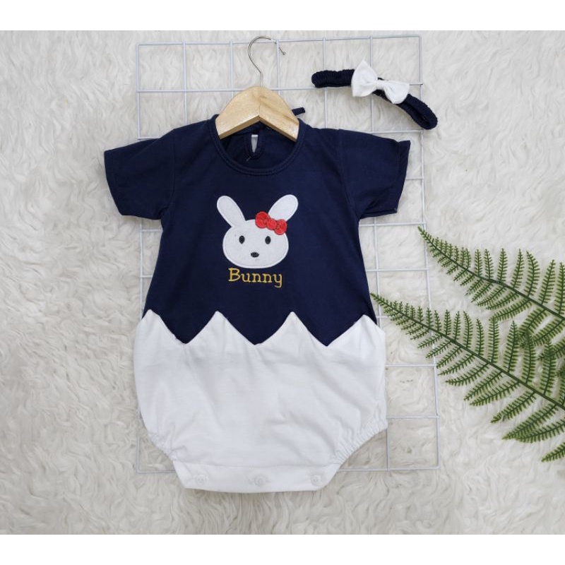 Baju bayi perempuan  jumper + bandana