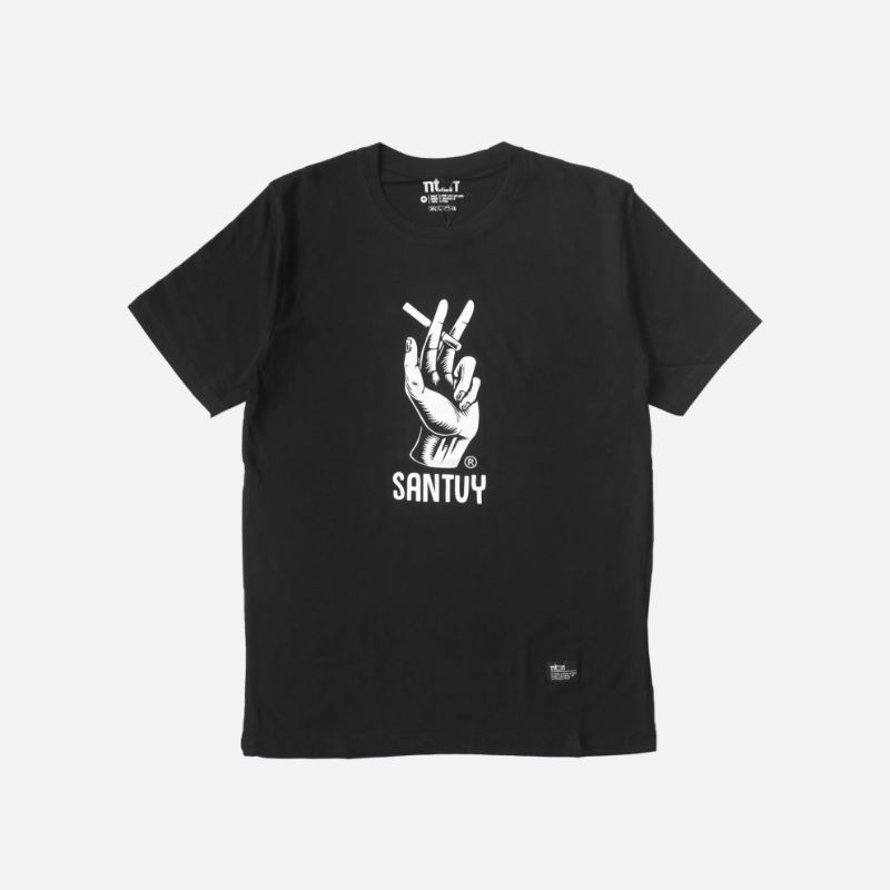 KAOS CUSTOM SANTUY ROKOK 