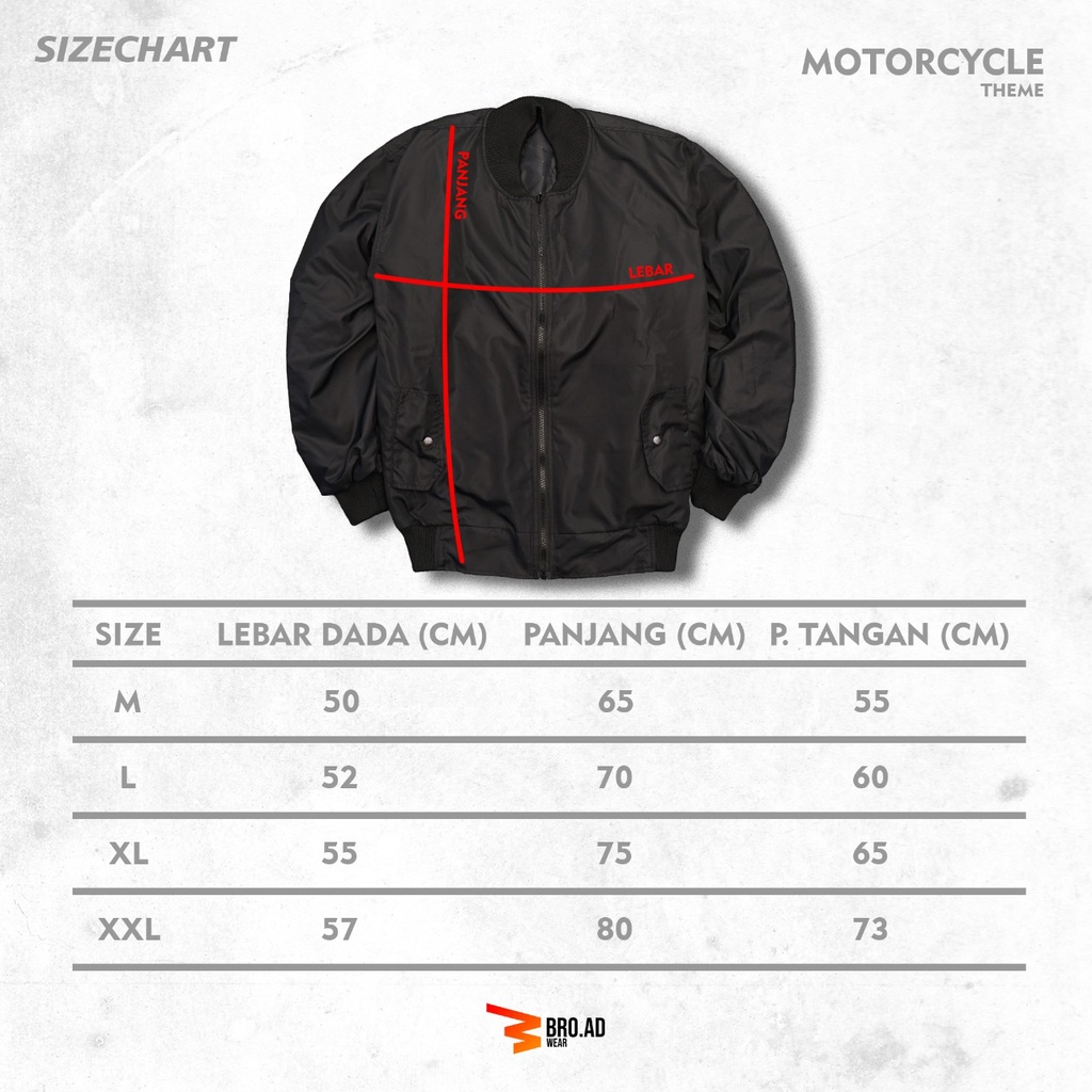 Jaket bomber pria wanita jaket motor Bordir jaket murah jaket outdoor keren By Bro.Ad Wear