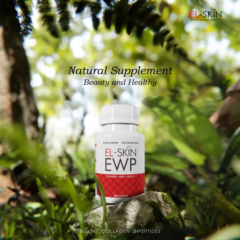 Elskin EWP Kolagen Suplemen Kecantikan Pemutih Seluruh Badan Wanita Dan Pria