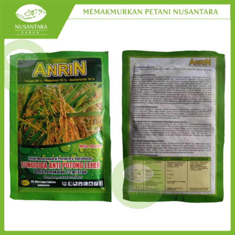 ANRIN FUNGISIDA 50 Gram SACHET FUNGISIDA ANTI POTONG LEHER