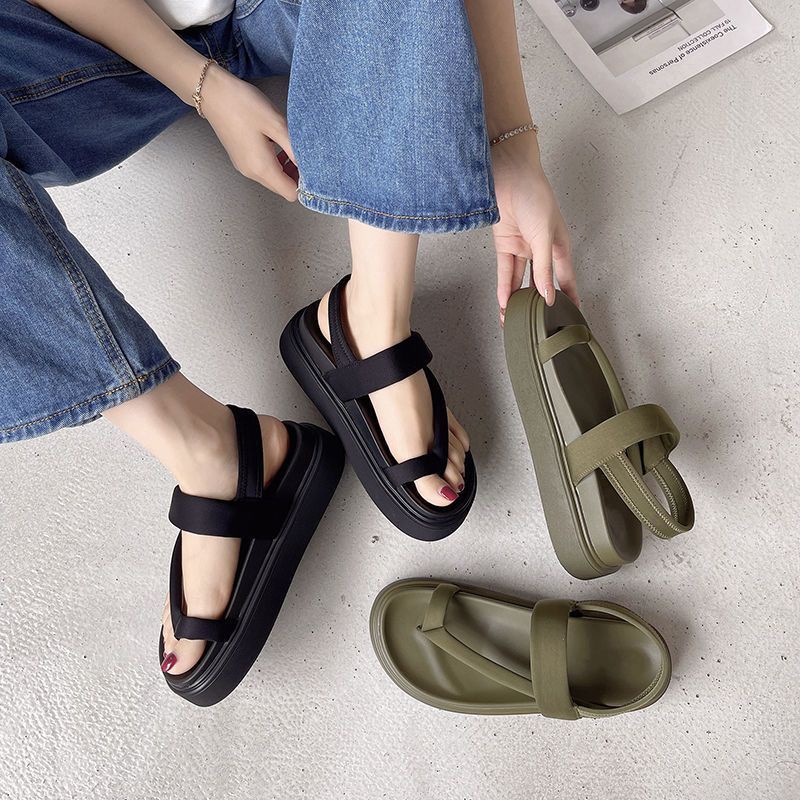 MYSTYLE Lucy Korea Design Sandal Flat Fashion Wanita Import