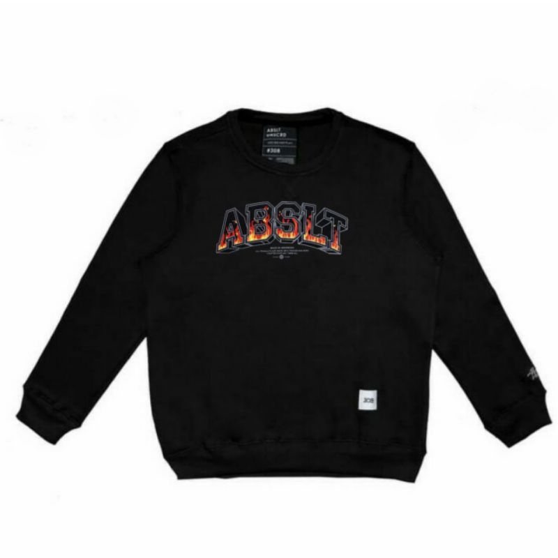 Crewneck Abslt Firesiger Black | Sweater terbaru Unisex