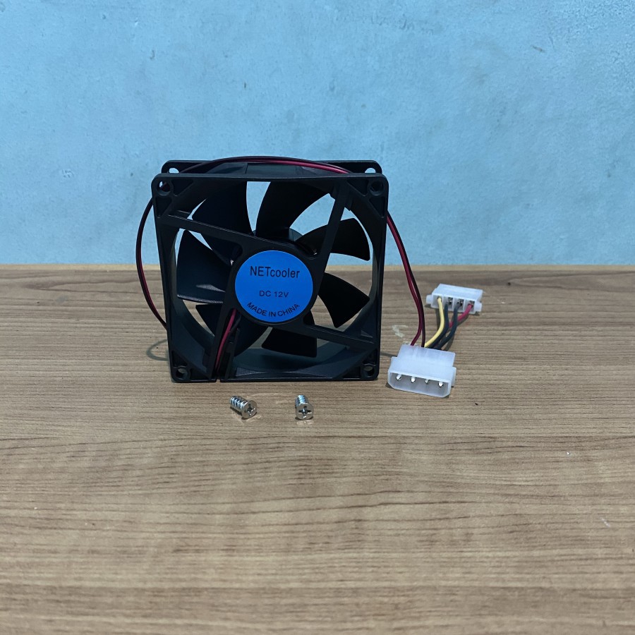 Fan Casing 8cm Netcooler Hitam - Fan Case 8 cm Kipas Pendingin Ori