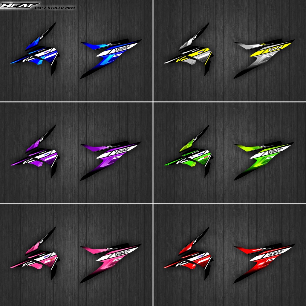 Stiker Motor Striping Variasi Honda Beat ESP/Street New 2021 / Stiker Variasi Beat ESP/Street New 20