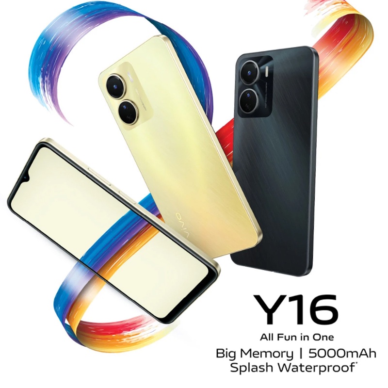 Vivo Y16 Y15S RAM 4GB ROM 128GB Garansi Resmi 1 Tahun 2023 handphone murah promo