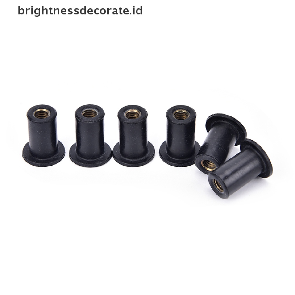 6pcs M5 Grommet Karet Pengencang Kaca Depan Mobil Kayak